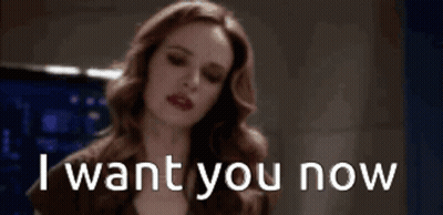Woman Saying I Want You Now GIF