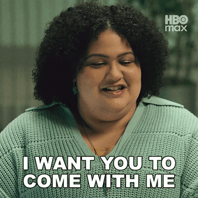 Woman Saying I Want You To Come With Me HBO Max GIF