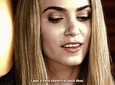 Woman Saying I Was A Little Theatrical Back Then GIF