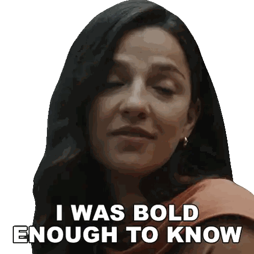 Woman Saying I Was Bold Enough Sticker