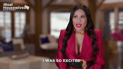 Woman Saying I Was So Excited Real Housewives Ad GIF