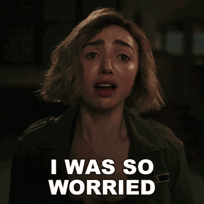 Woman Saying I Was So Worried GIF