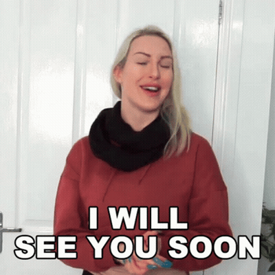 Woman Saying I Will See You Soon At Door GIF