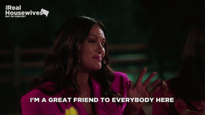 Woman Saying Im A Great Friend GIF