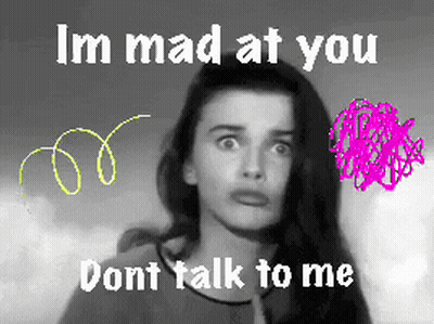 Woman Saying Im Mad At You GIF