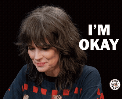 Woman Saying Im Okay GIF