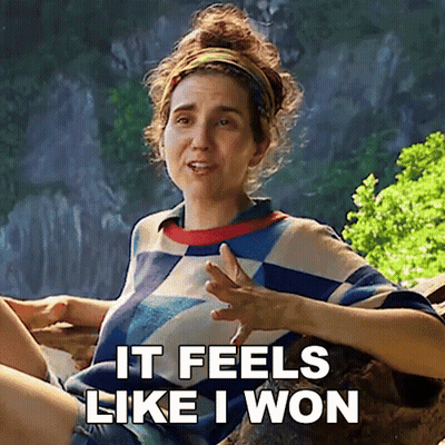 Woman Saying It Feels Like I Won GIF