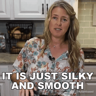 Woman Saying It Is Silky And Smooth GIF