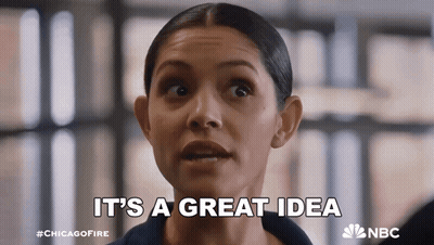 Woman Saying It's A Great Idea In NBC Ad GIF