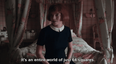 Woman Saying It's An Entire World Of Just 64 Squares GIF
