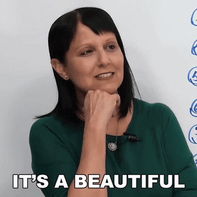 Woman Saying It's Beautiful GIF