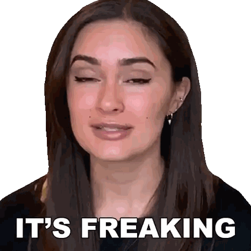 Woman Saying It's Freaking Sticker