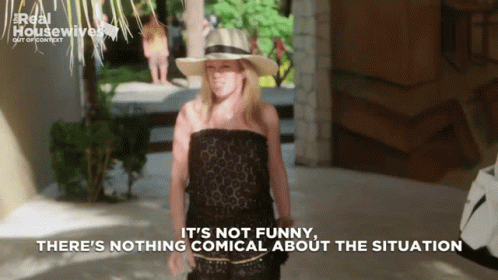 Woman Saying It's Not Funny GIF