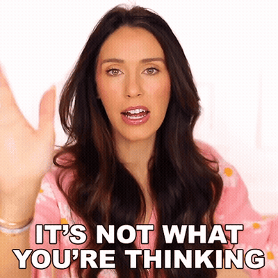 Woman Saying It's Not What You Think GIF