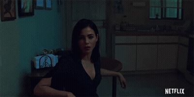 Woman Saying It's Okay With Netflix Logo GIF