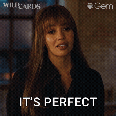 Woman Saying It's Perfect In Wild Cards GIF