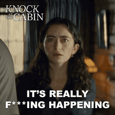 Woman Saying It's Really F***ing Happening GIF