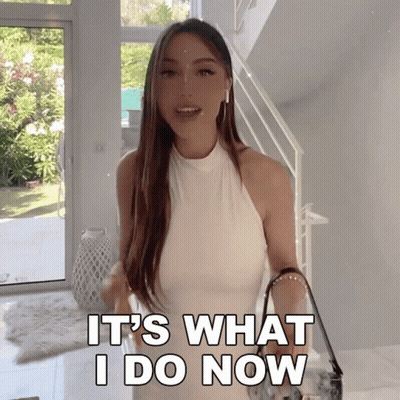 Woman Saying It 'S What I Do Now GIF