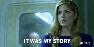 Woman Saying It Was My Story Netflix Ad GIF