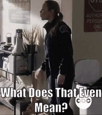 Woman Saying It Would Mean Sitting GIF