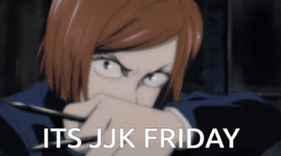 Woman Saying Its JJK Friday GIF