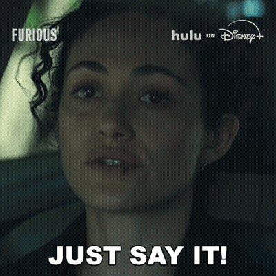 Woman Saying Just Say It in Disney Ad