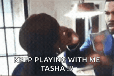 Woman Saying Keep Playing With Me Tasha GIF