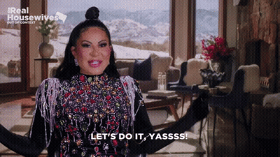 Woman Saying Let's Do It Yassss GIF