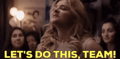 Woman Saying Let's Do This Team To Group Of Women GIF