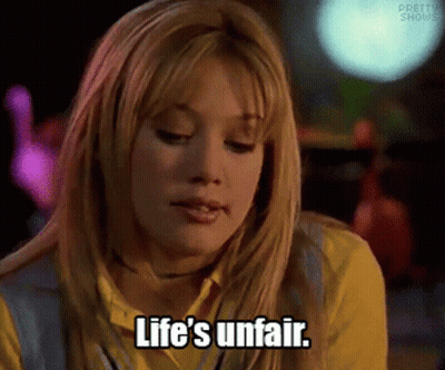 Woman Saying Life's Unfair GIF