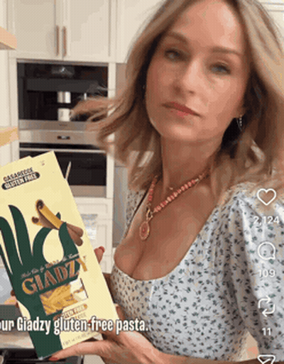 Woman Saying Little Bit Better With Peace Sign GIF