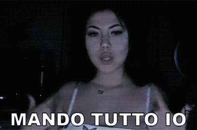 Woman Saying Mando Tutto Io GIF