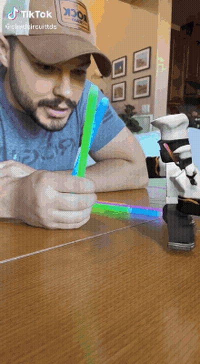 Woman Saying May The Force Be With Us GIF