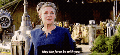 Woman Saying May The Force Be With You GIF