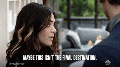Woman Saying Maybe This Isn't Final Destination GIF
