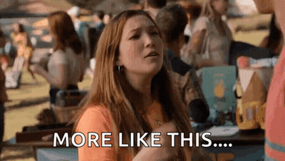 Woman Saying More Like This To Crowd GIF