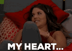 Woman Saying My Heartbeat GIF