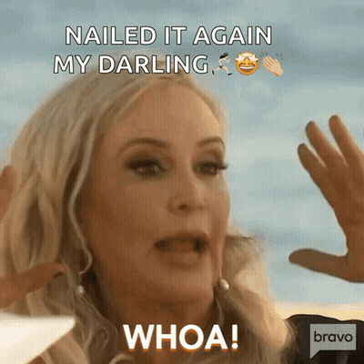 Woman Saying Nailed It Again My Darling Whoa Bravo GIF