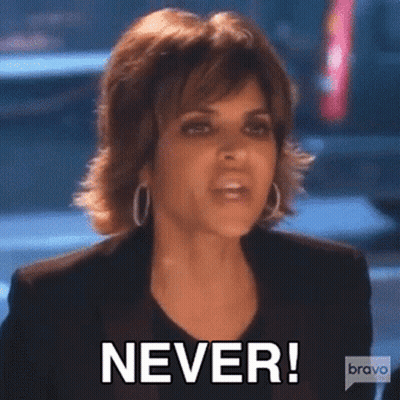 Woman Saying Never In Bravo Ad GIF