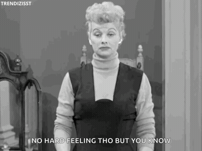 Woman Saying No Hard Feeling GIF