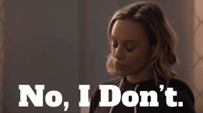 Woman Saying No I Don't Looking Down GIF