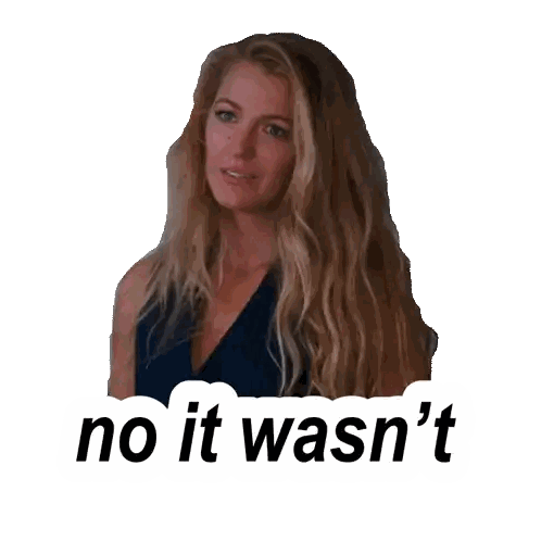 Woman Saying No It Wasnt Sticker