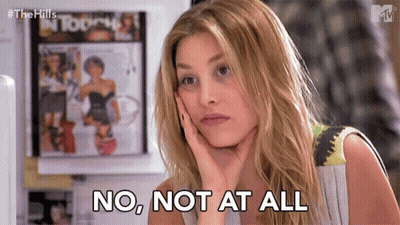 Woman Saying No Not At All Hand On Chin GIF