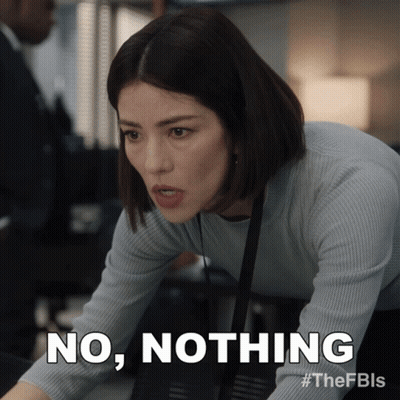 Woman Saying No Nothing In Office GIF
