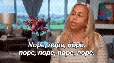 Woman Saying Nope GIF