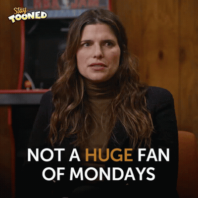 Woman Saying Not A Huge Fan Of Mondays GIF
