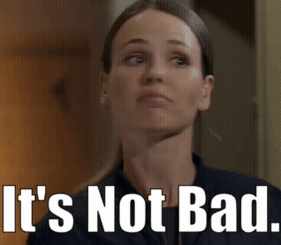 Woman Saying Not Bad GIF