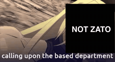 Woman Saying Not Zato Calling Upon The Based Department GIF