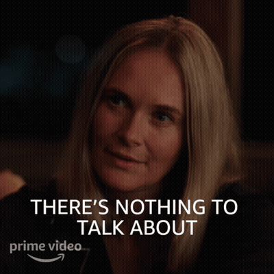Woman Saying Nothing To Talk About GIF