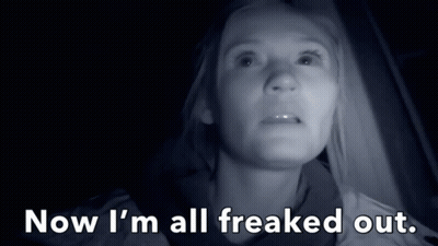 Woman Saying Now I'm All Freaked Out In Car GIF